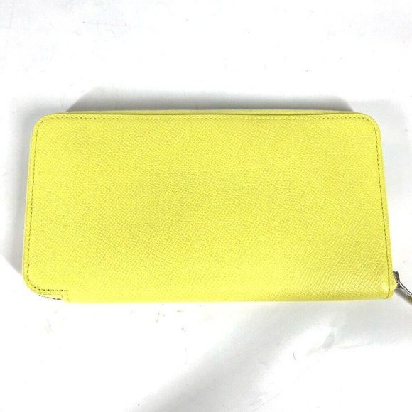 HERMES Long wallet Azap Long Silk-In Zip Around Long Wallet Epsom yellow - Picture 4 of 13